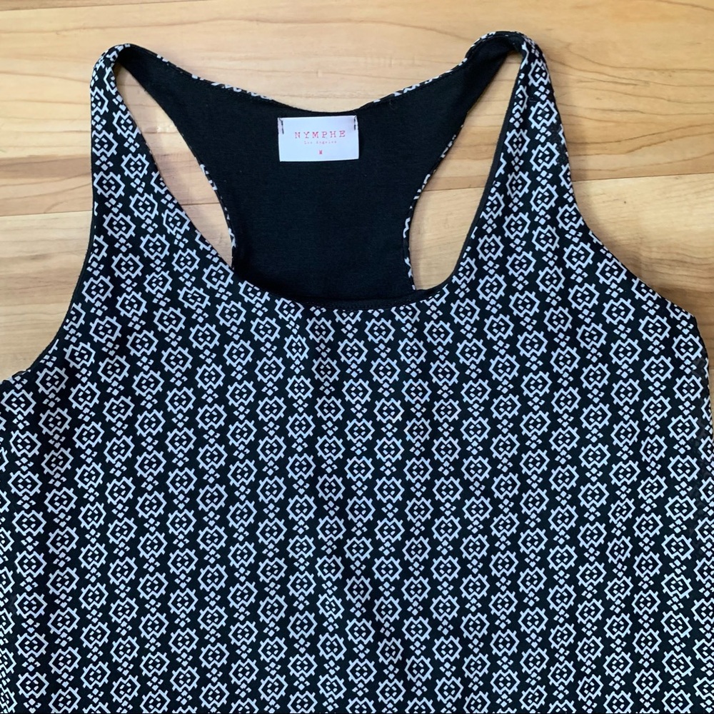 Nymphe Racerback Patterned Shift Dress, Medium - Picture 2 of 8